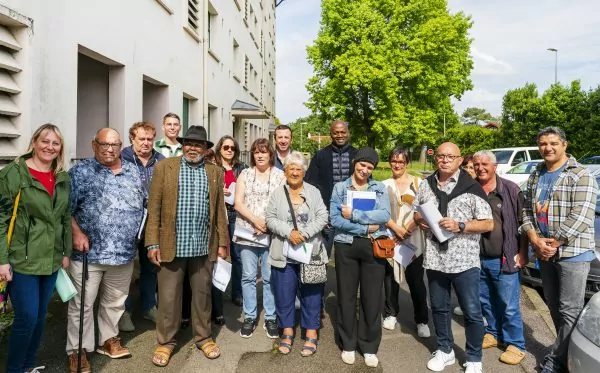 Visite de la résidence du Bayonne-Polo Beyris avec les associations de locataires
